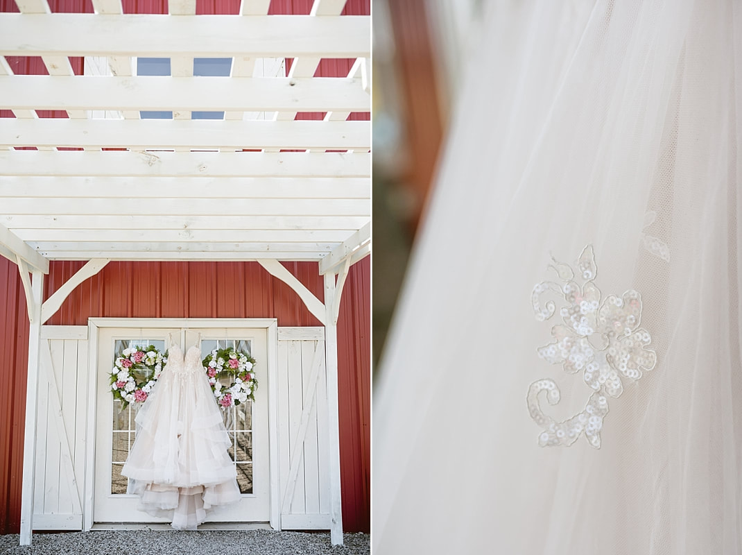wedding dress  at the wedding barn in arkansas