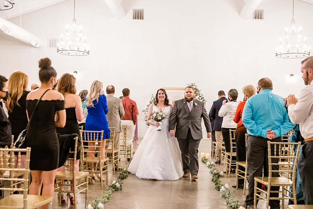 Indoor Wedding Ceremony at Memphis Wedding Venue, Avon Acres