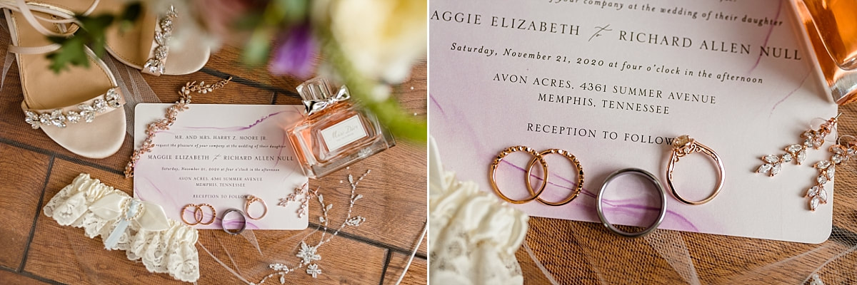 Bridal Details at Avon Acres in Memphis, TN