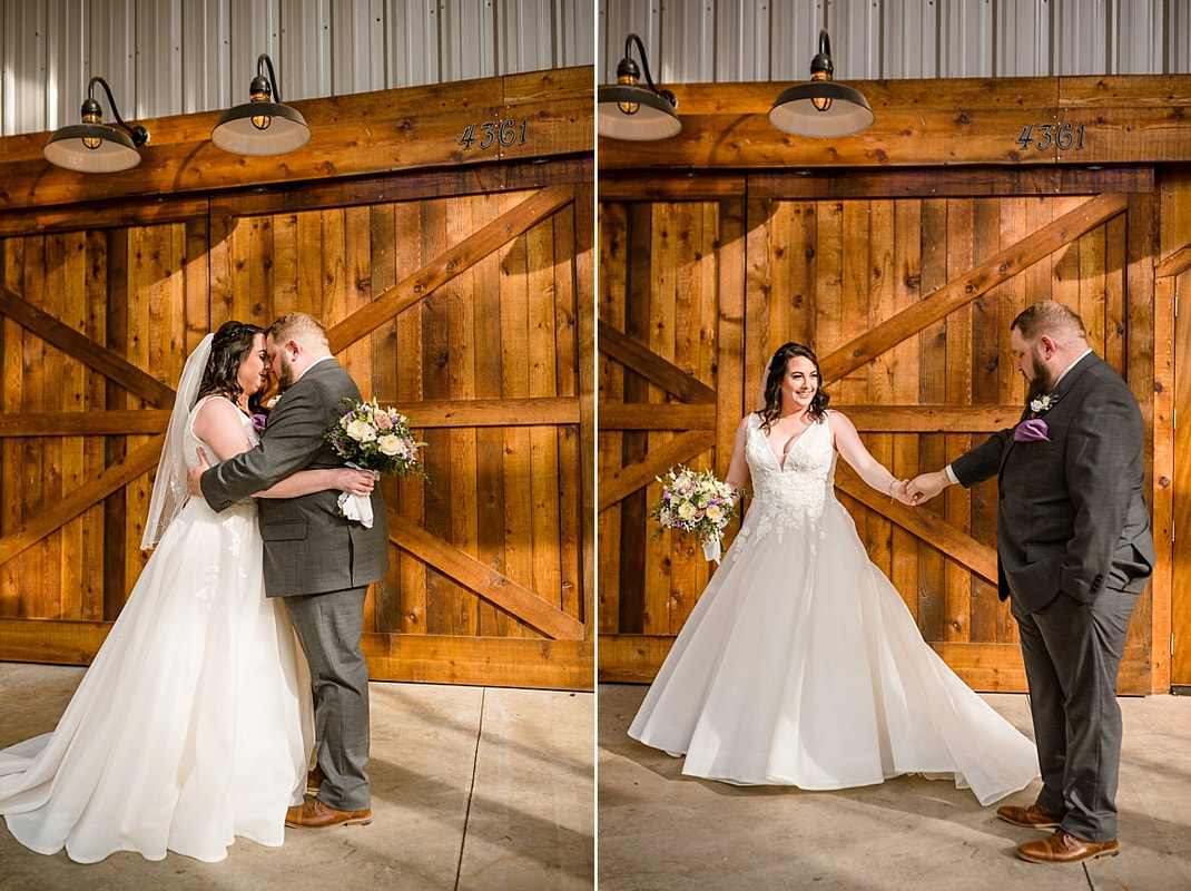 First Look with Bride and Groom at Avon Acres in Memphis, TN