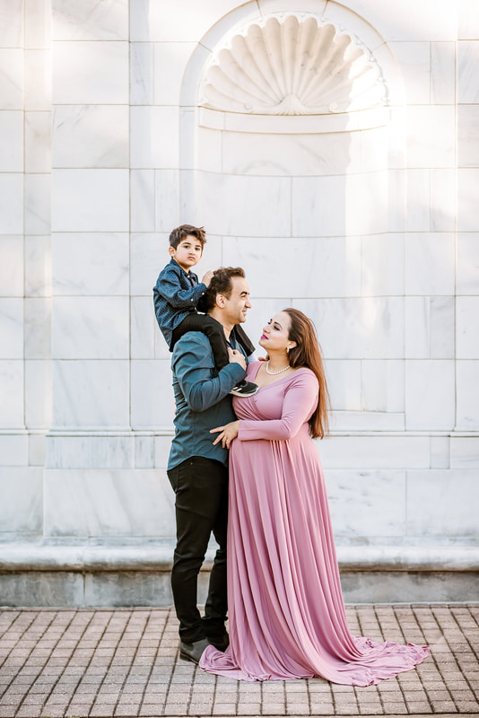 maternity photos at the Brooks Museum in Memphis, TN