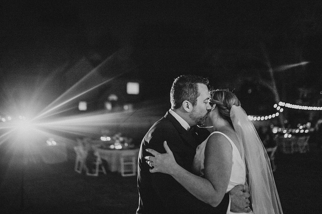 Bride and Groom's first dance at collierville wedding reception 