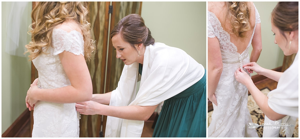 Collierville Wedding Photographer, Collierville Wedding Venue, The Quonset, Wedding Dress, Bride getting ready