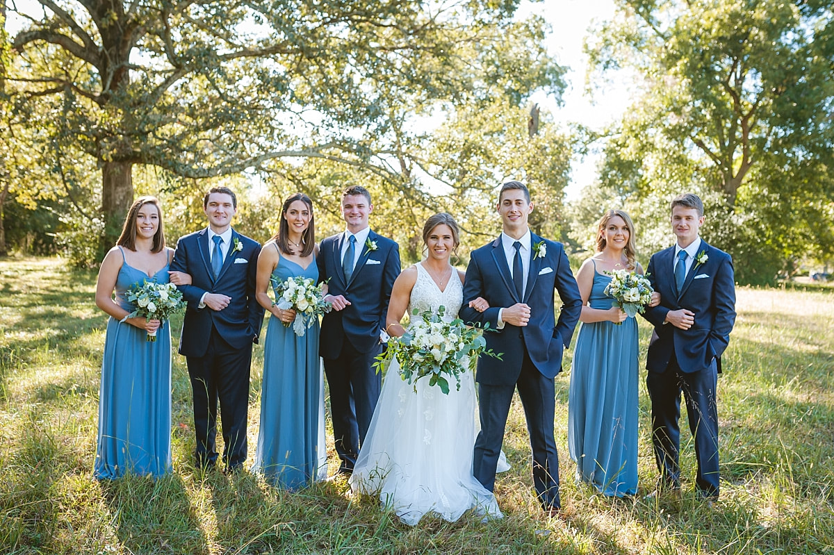 bridal party in collierville, tn