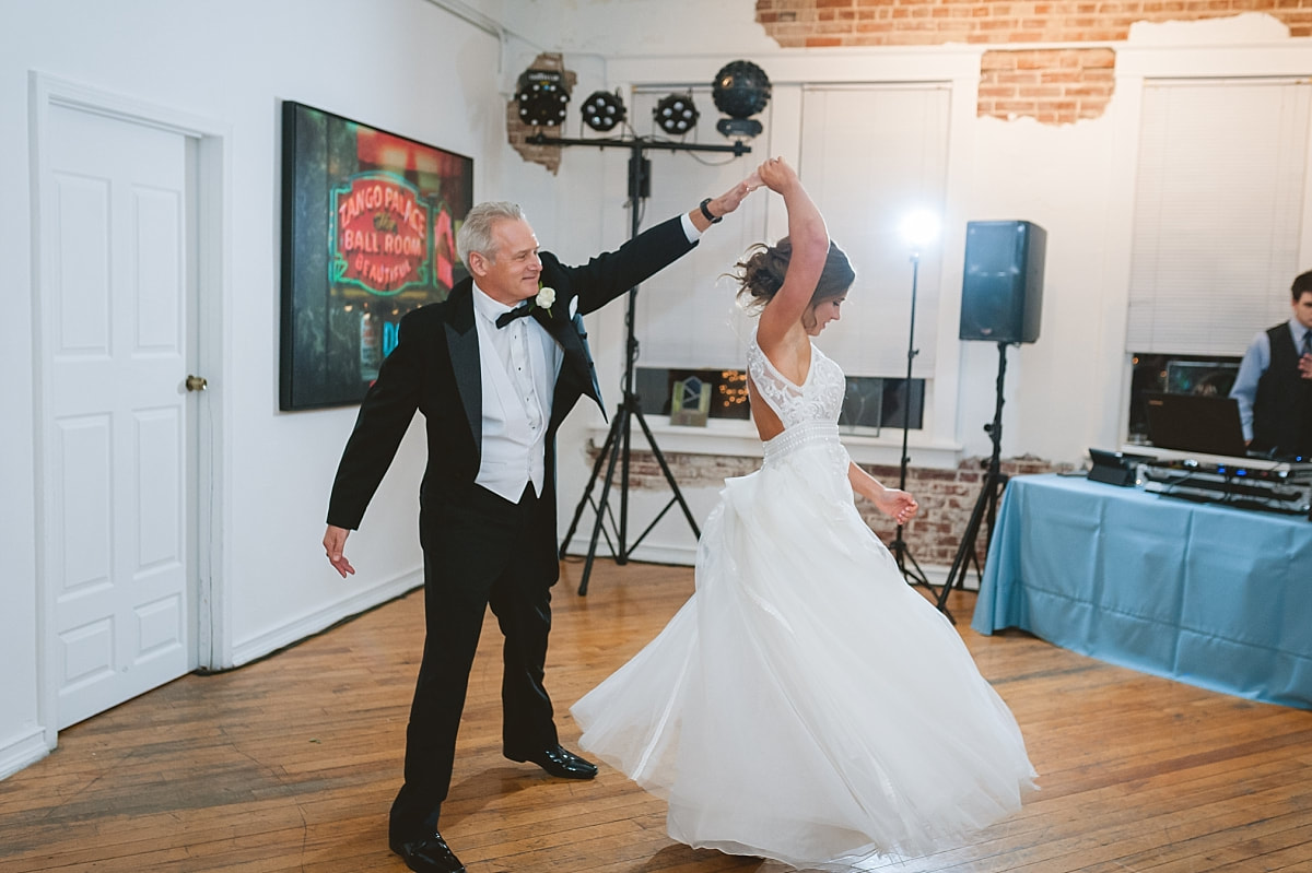 father daughter dance at the robinson gallery downtown memphis
