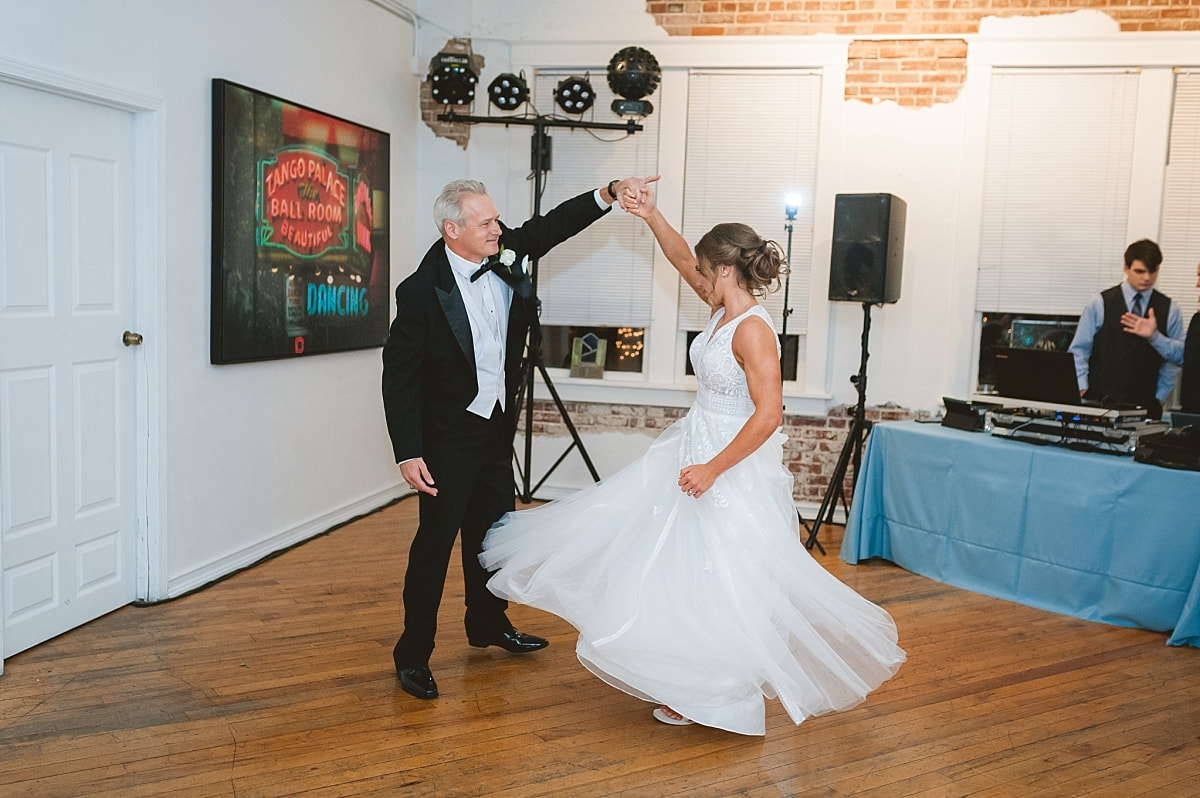father-daughter dance at the robinson gallery downtown memphis