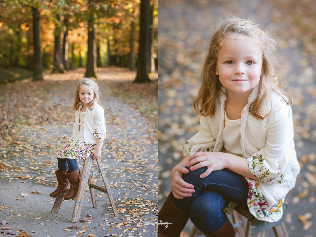 pictures of children in the fall leaves on collierville greenbelt