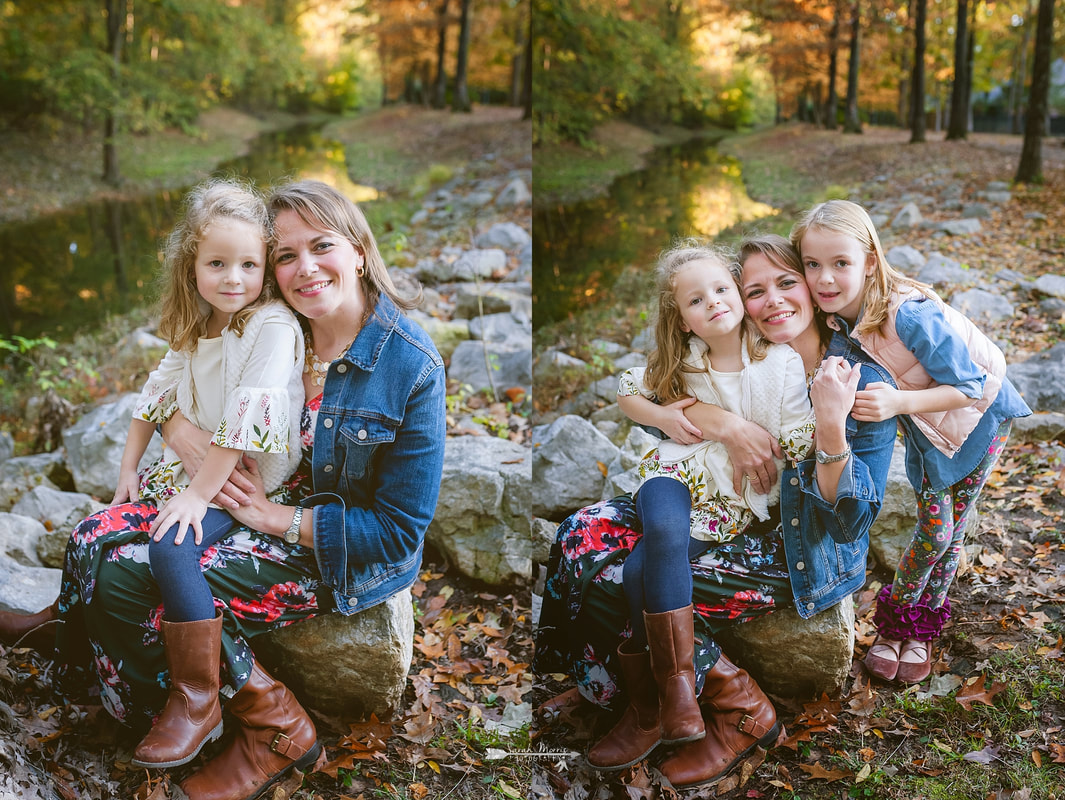 family photos by the creek in collierville
