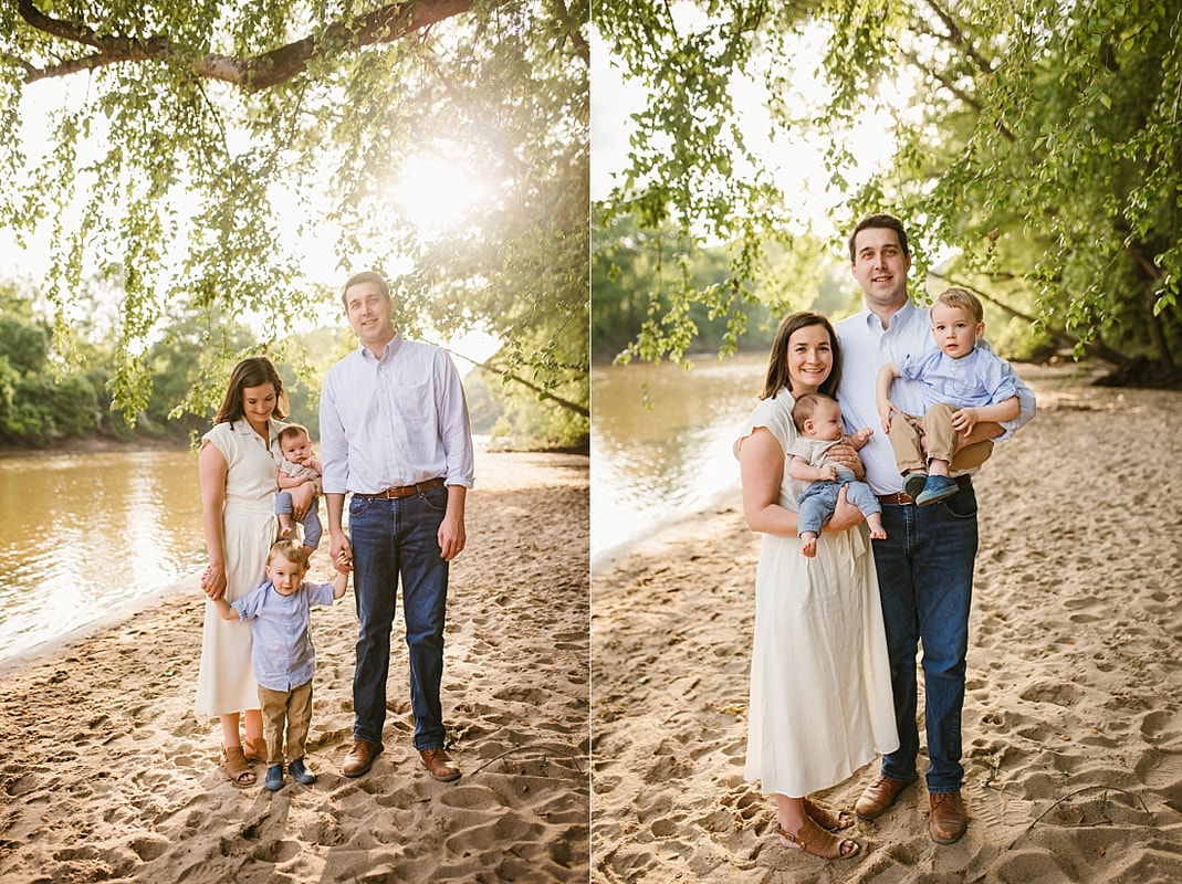 family portrait at Wolf River in Memphis, TN