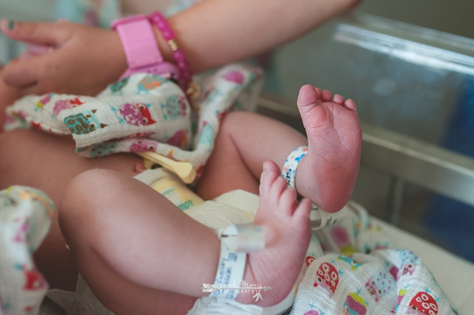 newborn baby feet at Methodist Le Bonheur Germantown Hospital