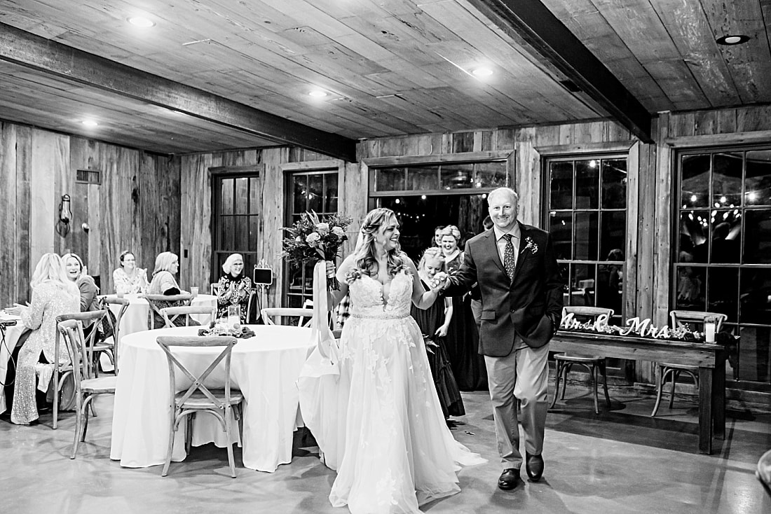 Wedding Reception in the barn at Green Frog Farm
