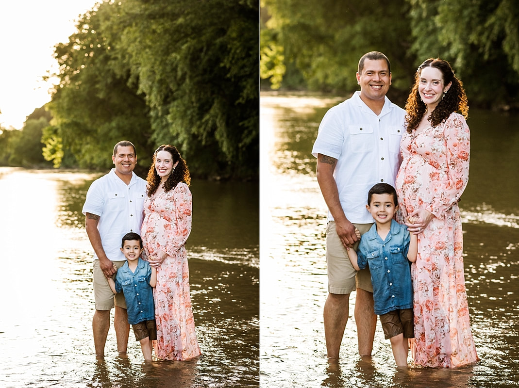 Family Portrait at the creek in Memphis, TN