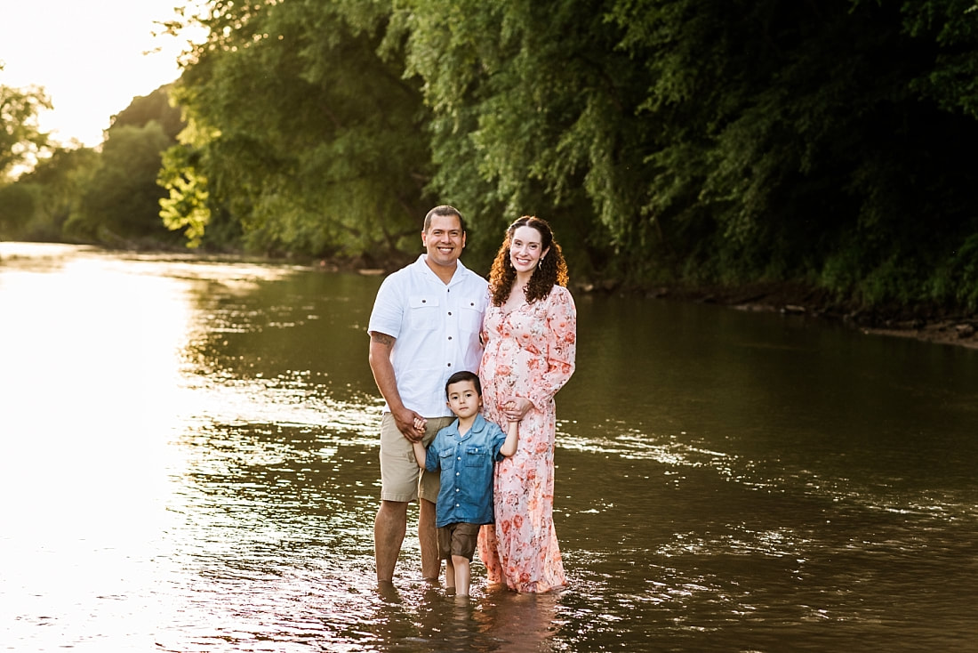 Family Portrait at the creek in Memphis, TN