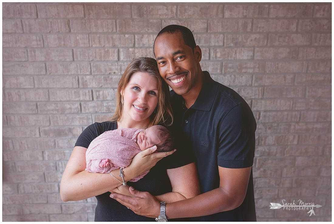 newborn photos of baby girl with mother and father