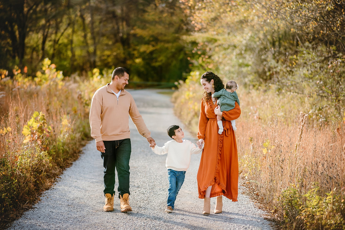 fall family photos with dog in collierville, tn