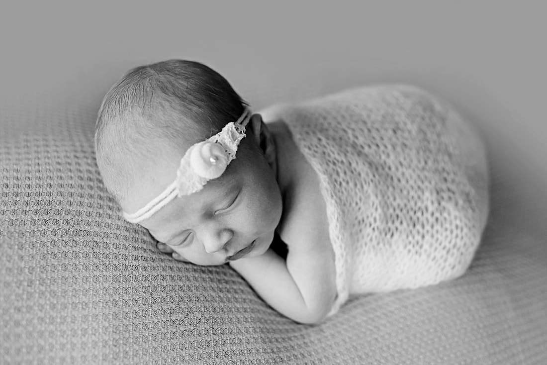 newborn baby sleeping for newborn photoshoot in Memphis, TN