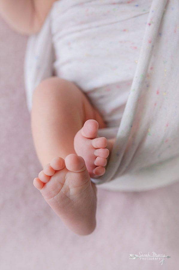 PictureNewborn Photography | Newborn Baby girl's toes in Memphis, TN