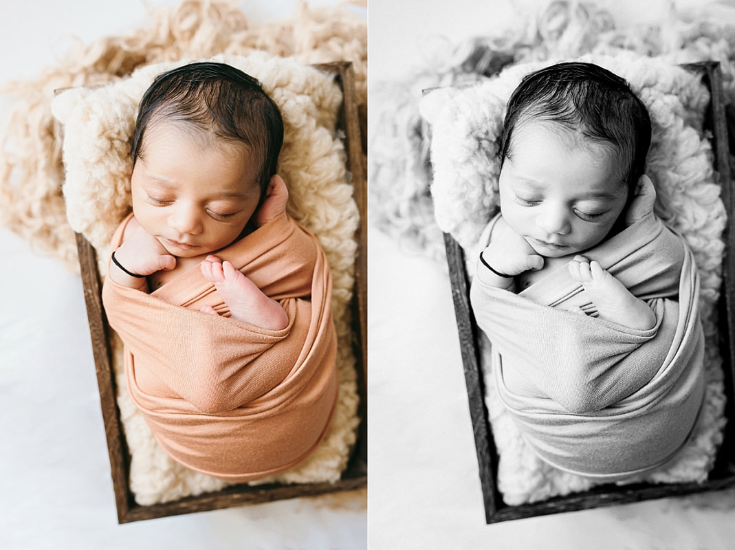 peaceful sleeping baby boy during newborn portraits in memphis
