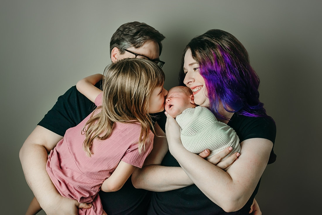 family portraits during newborn photos in Memphis, TN