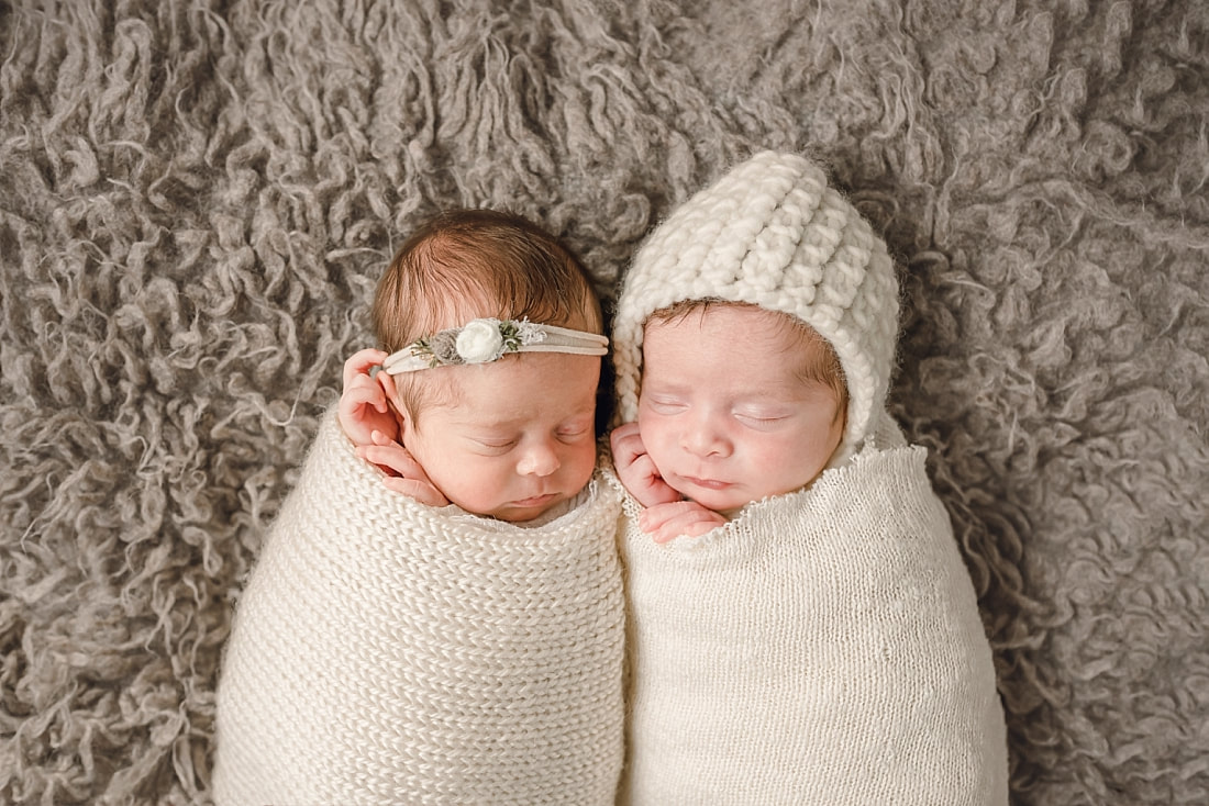 Twin Newborn Portraits in Memphis, TN