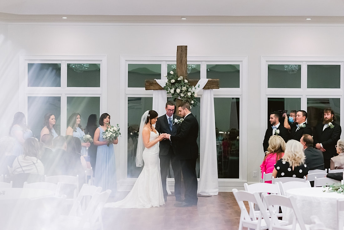 wedding ceremony at Orion Hill in Arlington, TN