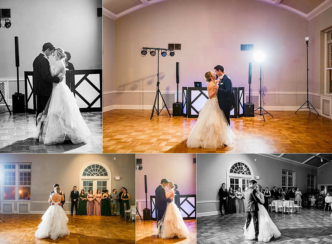 first dance wedding reception + Pink Palace Wedding + Memphis, TN
