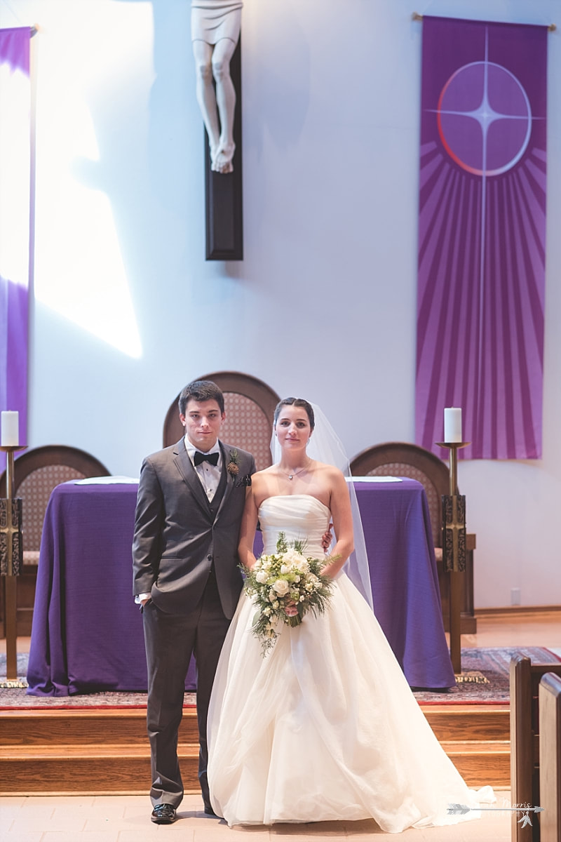 wedding photos at St. Francis of Assisi Catholic Church