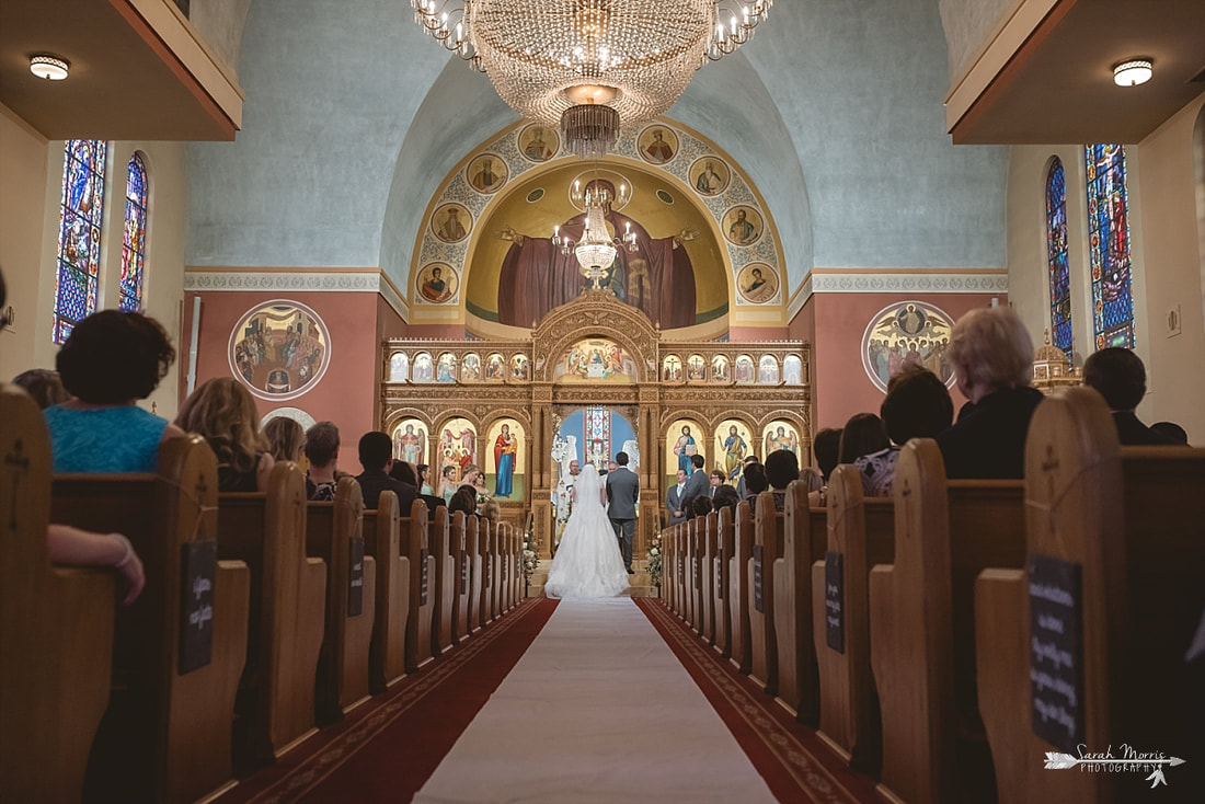wedding at Annunciation Greek Orthodox Church in Memphis, TN