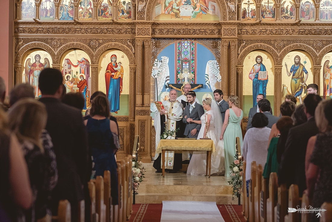 wedding at Annunciation Greek Orthodox Church in Memphis, TN
