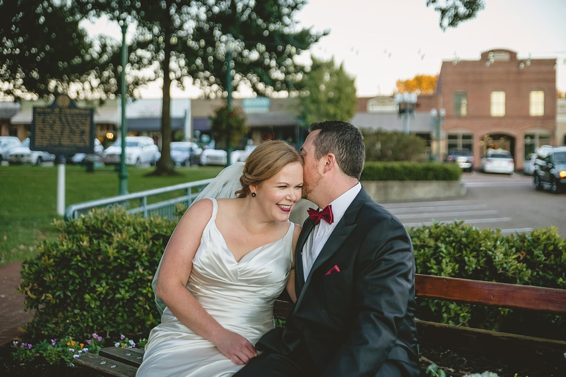 wedding at the Collierville Town Square