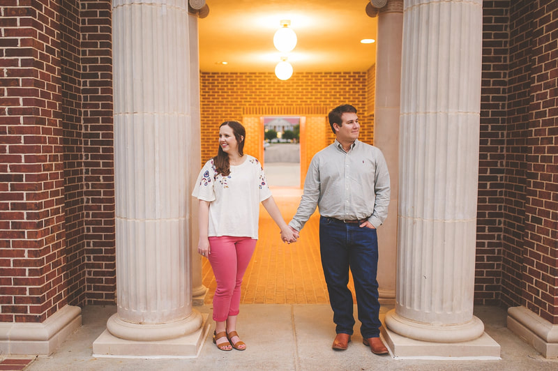 engagement photos at Ole Miss in Oxford, MS with Sarah Morris Photography