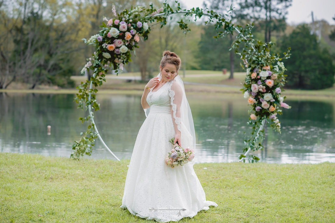 bridal portraits at backyard wedding in bartlett, tn , memphis wedding photographer