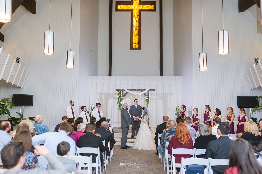 wedding ceremony at Overton Chapel, Memphis Wedding Photographer