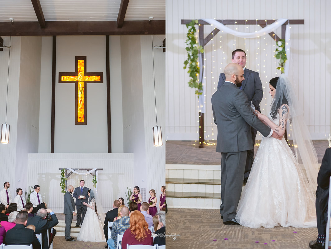 wedding ceremony at Overton Chapel, Memphis Wedding Photographer