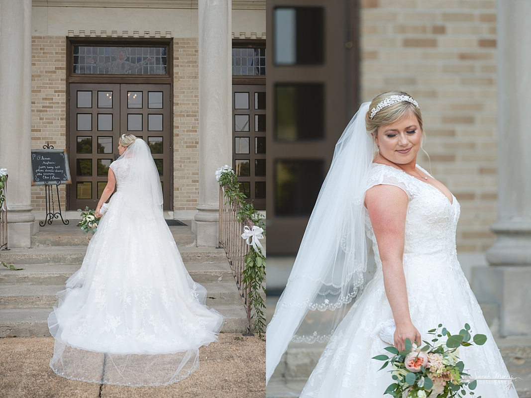 Bride and Groom at Annunciation Greek Orthodox Church in Memphis, TN