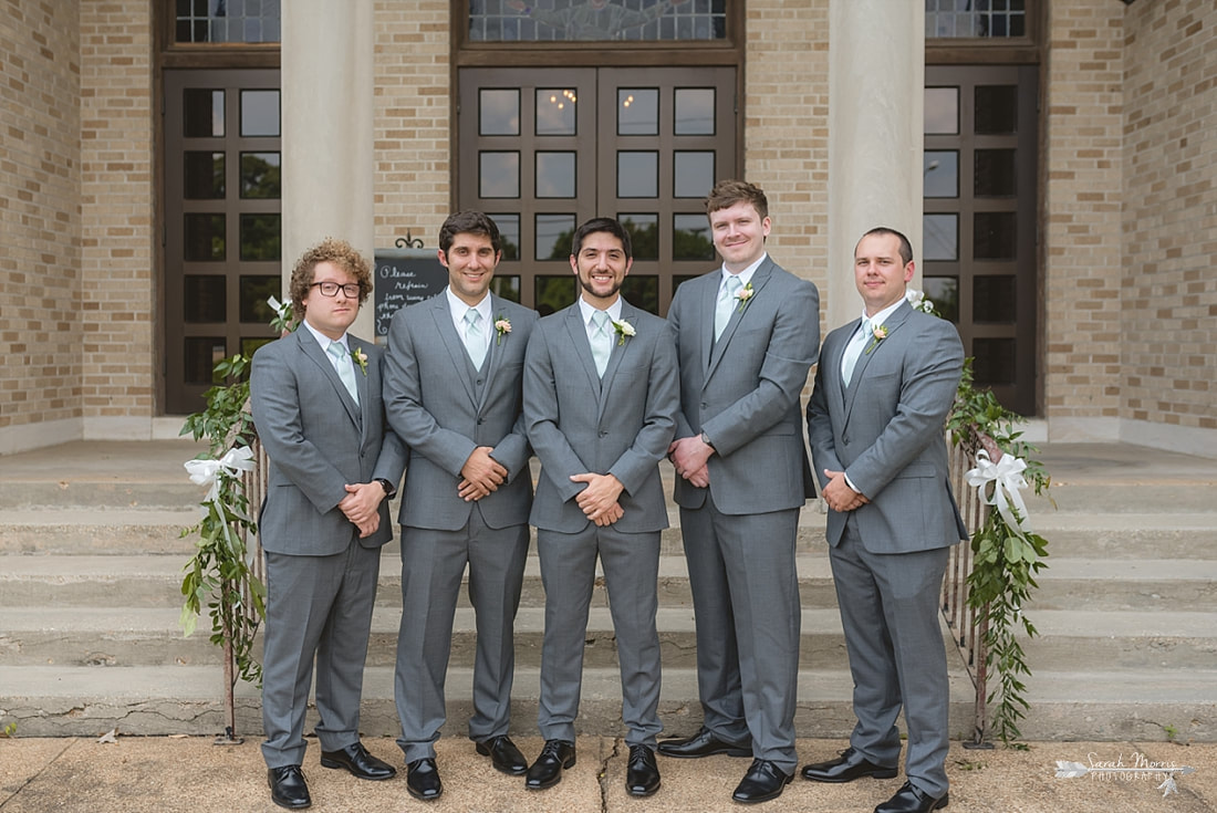 Bridal Party at Annunciation Greek Orthodox Church in Memphis, TN